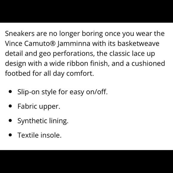 🆕🖤Vince Camuto “Jamminna” Sneaker🖤🆕 - Picture 3 of 10